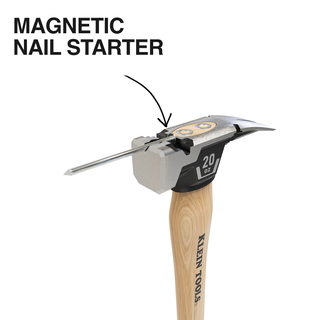 Klein Tools H80920HS Smooth Face Hickory Handle Hammer, 20 oz.