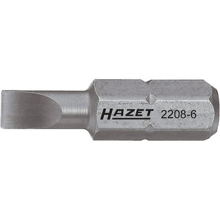 Hazet 2208-8 1/4 inch Hexagon Solid Slot profile Size 0.8 x 5.5 mm