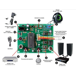Velleman WSAH8094 Extensive Recording And Playback Module