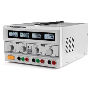 Velleman LABPS23023 Dual Dc Lab Power Supply 2x 0-30 Vdc / 0-3 A + 5 Vdc Fixed / 3 A Max With 4 Lcd Displays