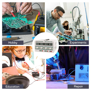Velleman LABPS23023 Dual Dc Lab Power Supply 2x 0-30 Vdc / 0-3 A + 5 Vdc Fixed / 3 A Max With 4 Lcd Displays