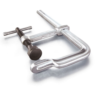 Bessey GSM25 Clamp, welding, F-style, heavy duty pad, 9 In. x 5.5 In , 2660 lb