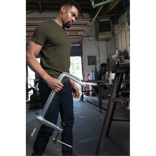 Bessey  STB-18 Clamp, welding, F-style, crimped on swivel pad, 18 In. x 7 In., 4880 lb