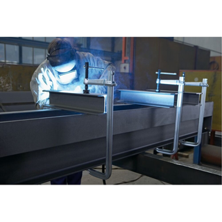 Bessey 4800S-24 Clamp, welding, F-style, heavy duty Morpad, 24 In. x 7 In., 4880 lb