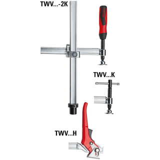 Bessey TWV28-30-17K Table Clamp, variable, T-bar, std pad