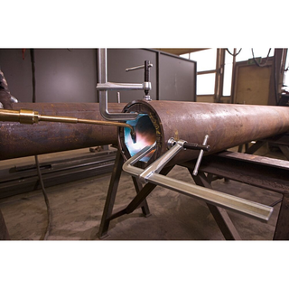 Bessey 660-S8 Clamp, welding, F-style, replaceable swivel pad, 8 In. x 4 In., 726 lb