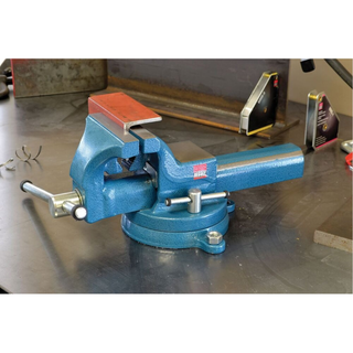 Bessey BV-DF6SB Vise, 6 In., drop forged, pipe jaws, swivel base and anvil included