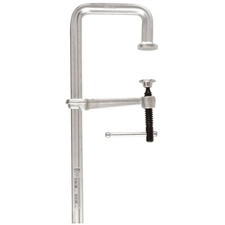 Bessey J18-8 Clamp, welding, F-style, crimped on swivel pad, 18 In. x 4.75 In. , 880 lb