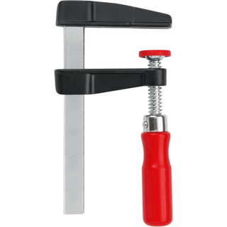 Bessey LM2.008 Clamp, woodworking, F-style, zinc jaws, swivel pads, 2 In. x 8 In., 330 lb