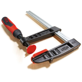 Bessey TG4.530+2K Clamp, woodworking, F-style, 2K handle, replaceable pads, 4.5 In. x 30 In., 1000 lb