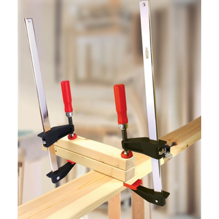 Bessey TGC2.512 Clamp, woodworking, clutch style, swivel pads, 2.5 In. x 12 In., 700 lb
