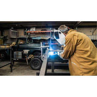 Bessey GS20K Clamp, welding, F-style, crimped on swivel pad, 8 In. x 4 In. , 880 lb