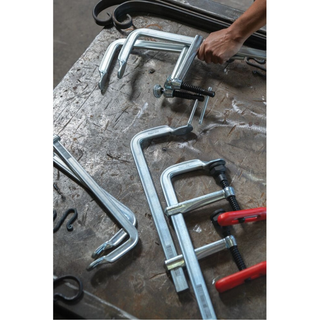 Bessey 660-S18 Clamp, welding, F-style, replaceable swivel pad, 18 In. x 4 In., 726 lb