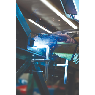 Bessey GS30K Clamp, welding, F-style, crimped on swivel pad, 12 In x 5.5 In., 1200 lb