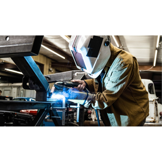 Bessey GS60K Clamp, welding, F-style, crimped on swivel pad, 24 In. x 5.5 In, 1200 lb