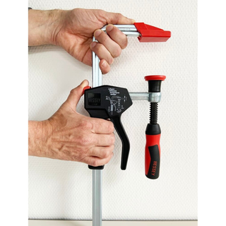 Bessey PG24 Clamp, one hand, PowerGrip, 2K Handle, 24 In. x 4 In., 1000 lb