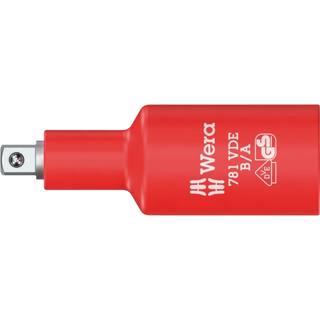 Wera 05024692001 781 B/A Vde Connector, Insulated, 3/8", 781 B/A X 1/4 X 66 Mm X 3/8"