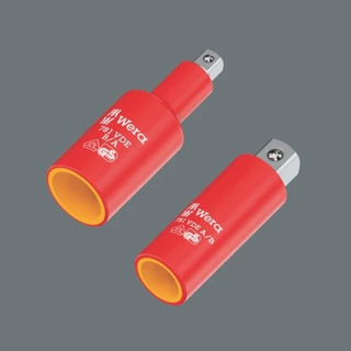 Wera 05024690001 781 A/B Vde Connector, Insulated, 1/4", 781 A/B Vde X 3/8 X 56 Mm X 1/4"