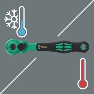 Wera 05005600001 8010 A Zyklop Comfort Ratchet, With Reversing Lever, With 1/4" Drive, 1/4" X 144 Mm