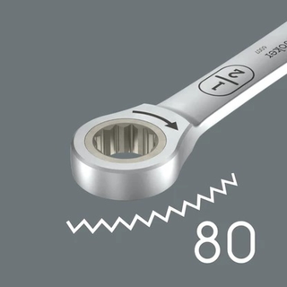 Wera 05020363001 6007 Joker Ratcheting Combination Spanner Sb, Long Design, Imperial, 7/16" X 220 Mm