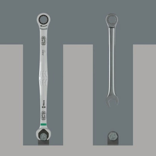 Wera 05020359001 6007 Joker Sb Ring Ratchet Spanner, Long Design, 16 X 304.5 Mm