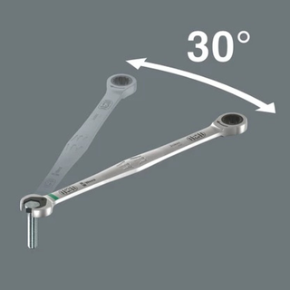 Wera 05020359001 6007 Joker Sb Ring Ratchet Spanner, Long Design, 16 X 304.5 Mm