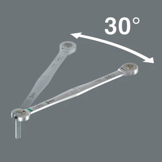 Wera 05020365001 6007 Joker Ratcheting Combination Spanner Sb, Long Design, Imperial, 9/16" X 265 Mm