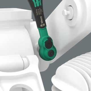 Wera 05005541001 8100 Sa 14 Zyklop Comfort Ratchet Set, Reversing Lever, 1/4" Drive, Metric, 28 Pieces