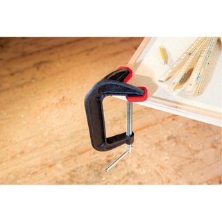 Bessey DHCC-4 Clamp, C-Style, double jaw, 4 In. x 2-1/4 In., 1200 lb