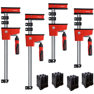 Bessey KREK2440 Parallel Clamp Kit, 2-24", 2-40" K Body Clamps and 1 Set KP Blocks