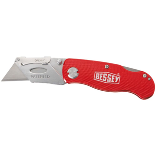 Bessey D-BKAH Knife, Folding, locking utility knife- aluminum handle