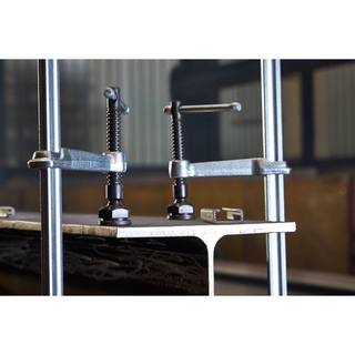 Bessey GSM40 Clamp, welding, F-style, heavy duty pad, 16 In x 5.5 In., 2660 lb