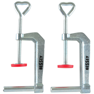 Bessey TK-6 Clamp accessory, table Clamps, 2pcs, fits S-10, WS-3+2K, WS-6, KR, KRV, KRE, KREV