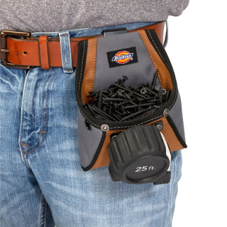 Dickies 57101 Rigid Nail / Screw Work Pouch with Tape Measure Clip