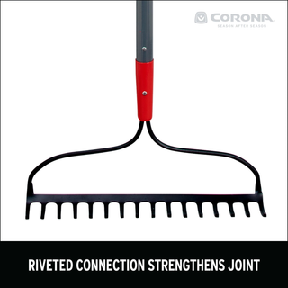 Corona RK16020 Forged Bow Rake, 16 Head, 16 Tines, Fiberglass Handle