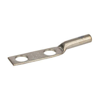 NSI L6N-38 Copper Long Lug – Blue 2-Hole 6 AWG 3/8 Inch