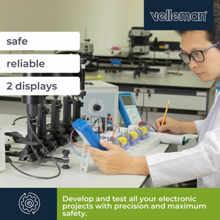 Velleman LABPS3003 Dc Lab Power Supply 0-30 Vdc / 0-3 A Max With Dual Lcd Display