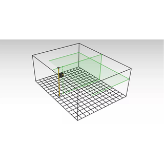 Stabila 03510 Cross-line laser LAX 500 G, 12 V system, 5-piece set, without rechargeable battery and charger