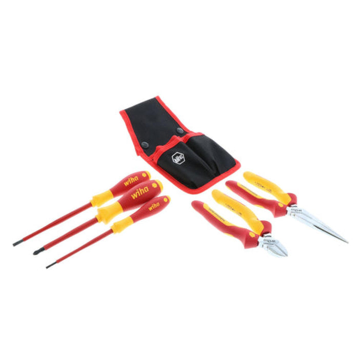 Wiha 32872 5 Piece Insulated Pliers-Cutters and Screwdriver Set