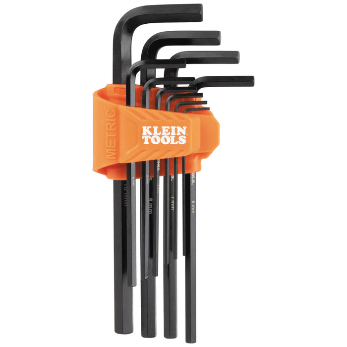 Klein Tools LS10M Standard Long Hex Key Set, Metric, 10 Pc.