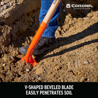 Corona SS16400  Trench Hardwood Shovel, 12 Gauge, 4 in.