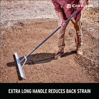 Corona RK16630 Full Aluminum Landscape Rake, 36 in. Head, 36 Tines, Poly Grip
