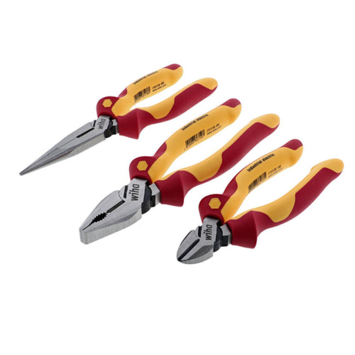 Wiha 32864 3 Piece Insulated Pliers and Cutters Set