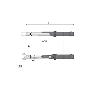 Gedore 1646192 Torque Wrench TORCOFIX SE 9 x 12, 5-25 Nm