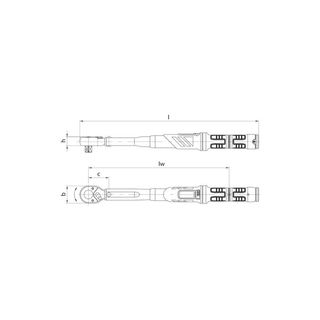 Gedore 2641313 Torque Wrench DREMASTER 1/2", 40-200 Nm