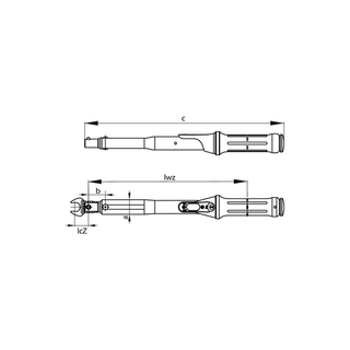 Gedore 7097350 Torque wrench TORCOFIX Z 16, 40-200 Nm