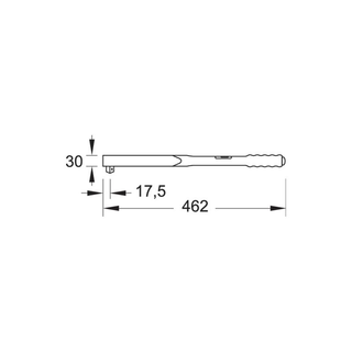 Gedore 7683320 Torque Wrench DREMOMETER B 1/2" 25-120 Nm