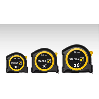 Stabila 30726 Pocket tape BM 100, Imperial scale 26 ft.