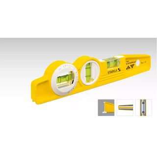 Stabila 25360 Type 81SMW360 Die Cast Torpedo Level with Protractor Vial 10 Inch