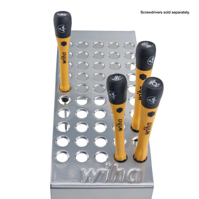 Wiha Tools 91269 Metal Precision Screwdriver Stand - 50 Stations